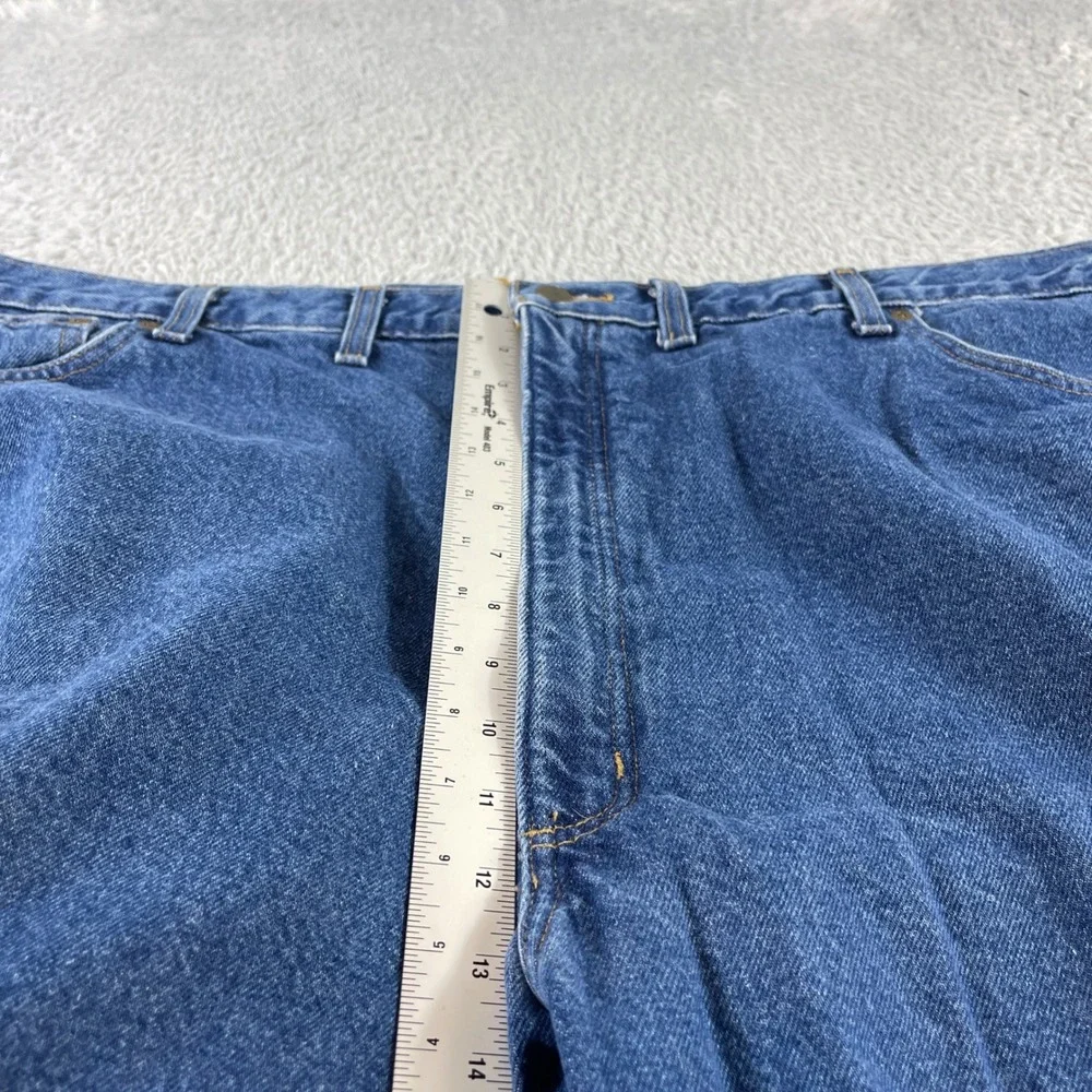 Carhartt B172 Relaxed Fit Flannel Lined Denim Jeans Mens 48x32 Blue